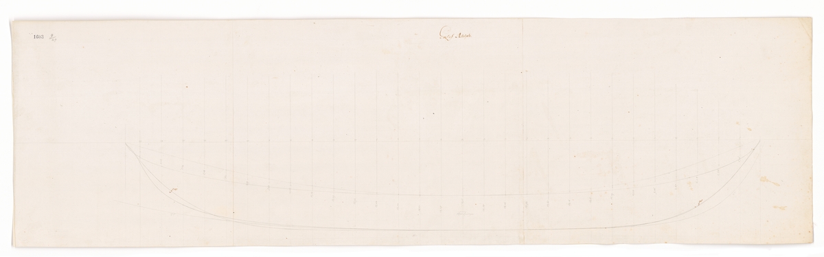 Linjeskeppet KRONPRINS GUSTAF ADOLF (1782), linjeritning.