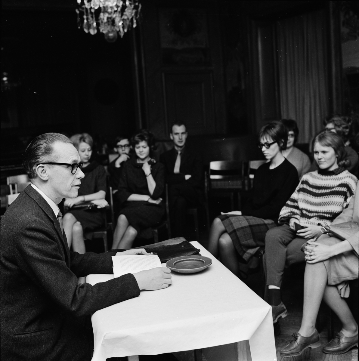 "Pedagogisk Arnér hos Litteraturklubben", Uppsala 1963
