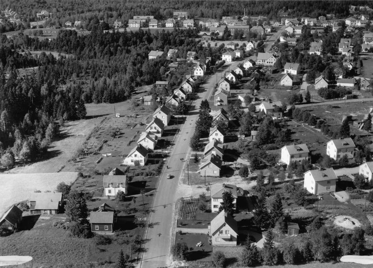 Flygfoto över Rydaholm i Värnamo kommun, Jönköpings län. Nr 1623/1958