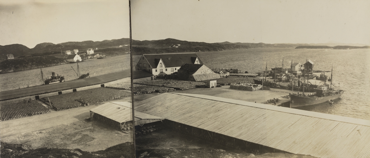 Bønesset, Karmøen, sett mot sydøst, ca. 1920.