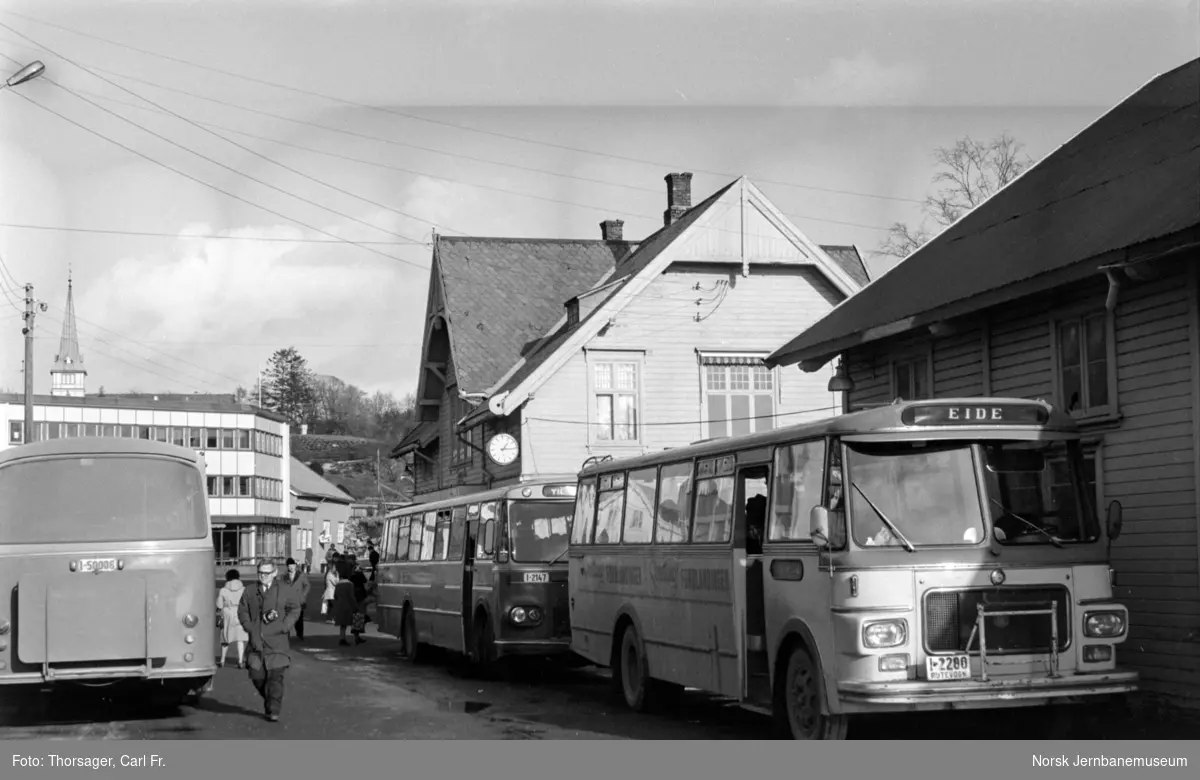 Grimstad tidligere jernbanestasjon.