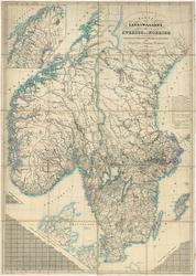 Post- och kommunikationskartor 1800-tal