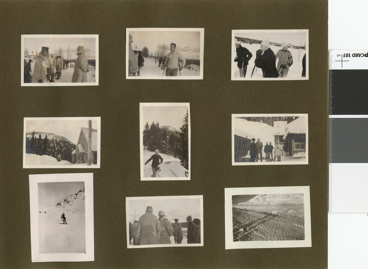 Vinterlandskap, fotografi tagit i samband med vinterövningar för elever på Krigsskolan Karlberg, troligen i Åre.