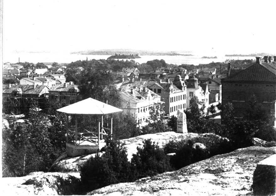 Utsikt från Djäkneberget i Västerås, mot sydöst.
