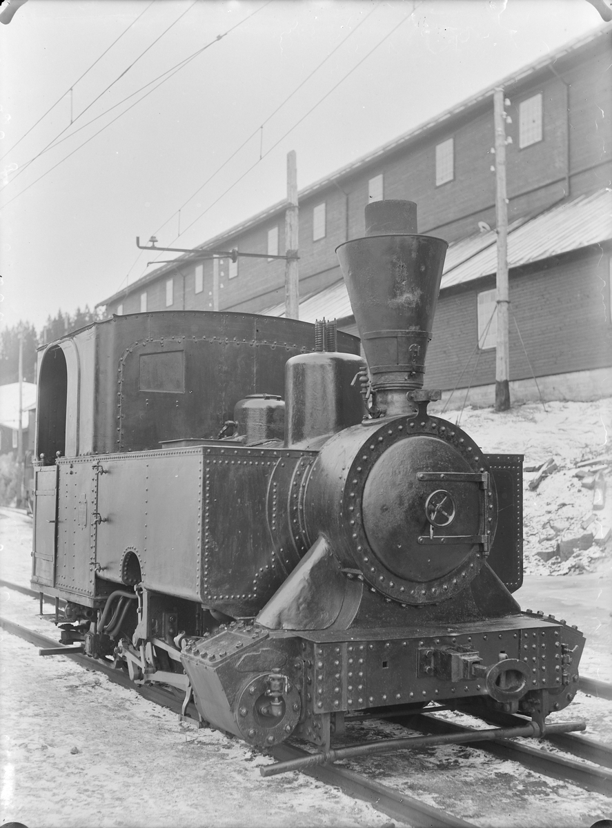 Damplokomotivet "Kvenna" på Thamshavn stasjonsområde