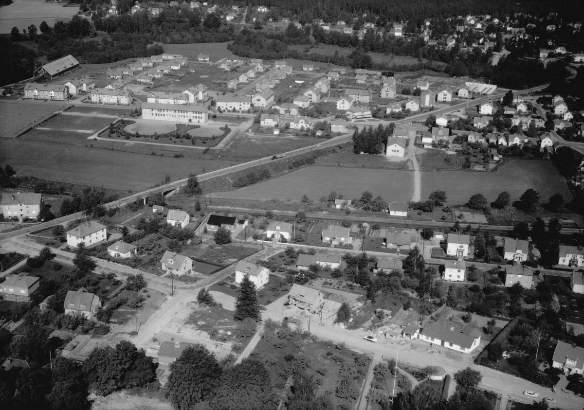 Flygfoto över Bankeryd utanför Jönköping. Nr 1071/1961