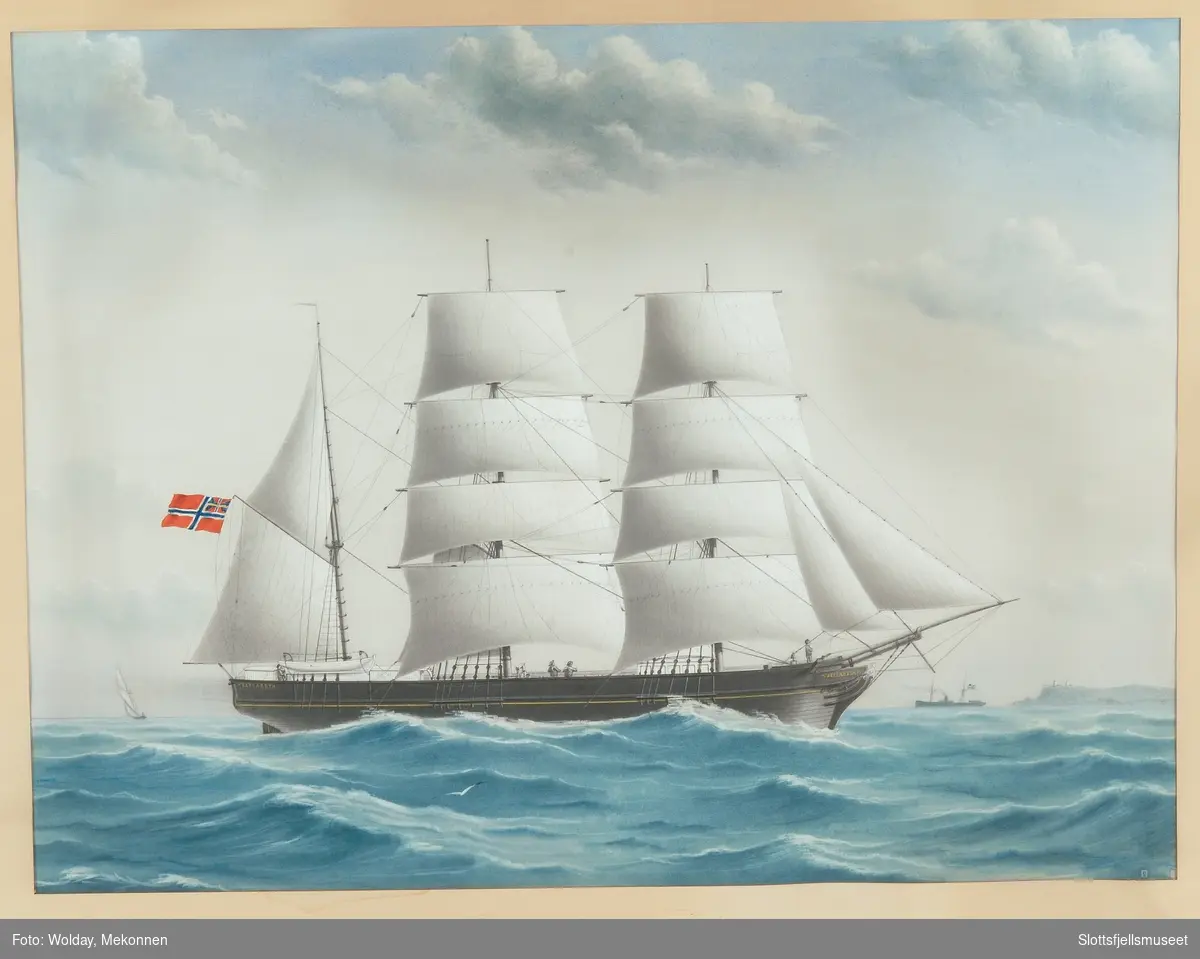 Bark Elisabeth av Tønsberg, capt. N. F. Lyngaas