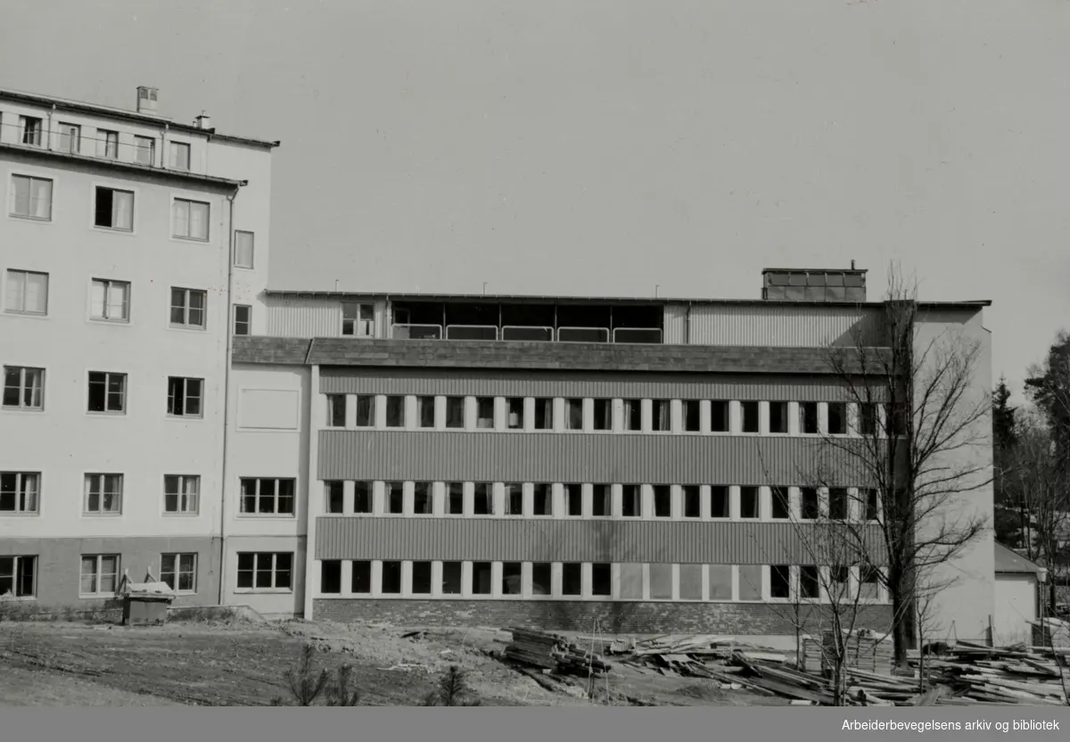 Radiumhospitalet. Mai 1956