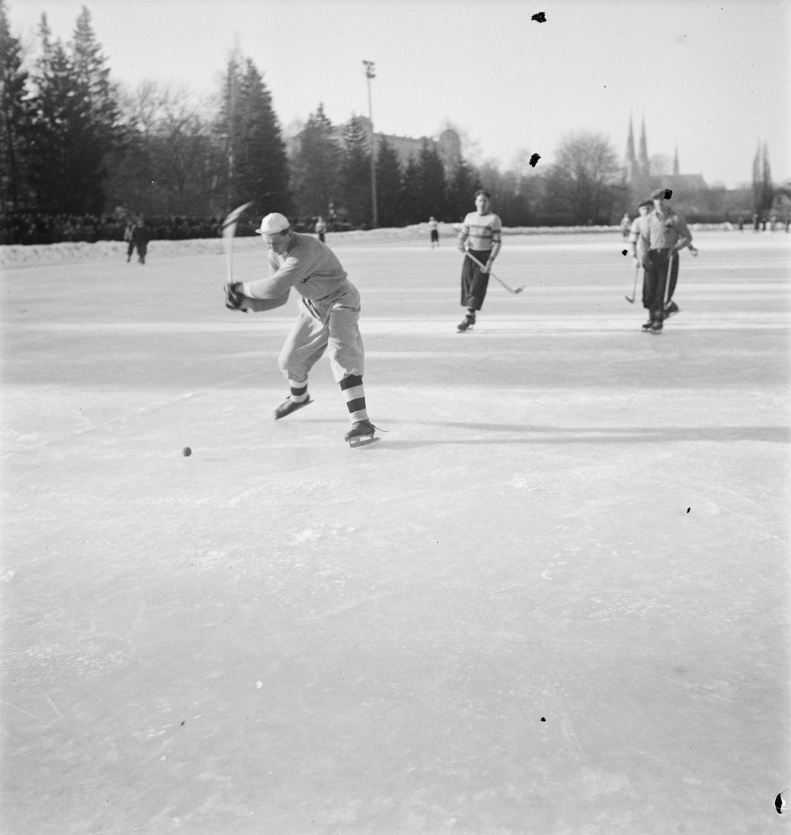 Bandy - veteranmatch, Uppsala 1948