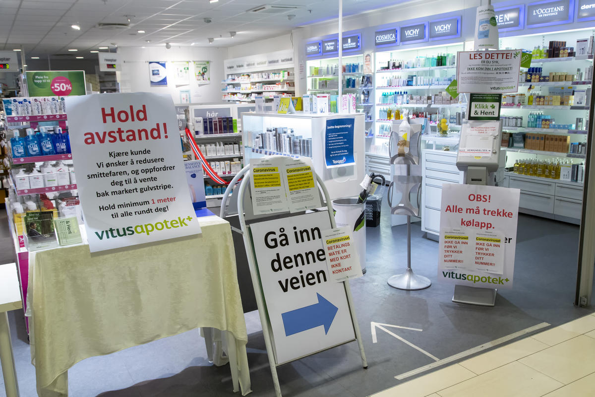 Tiltak i apotek under pandemien