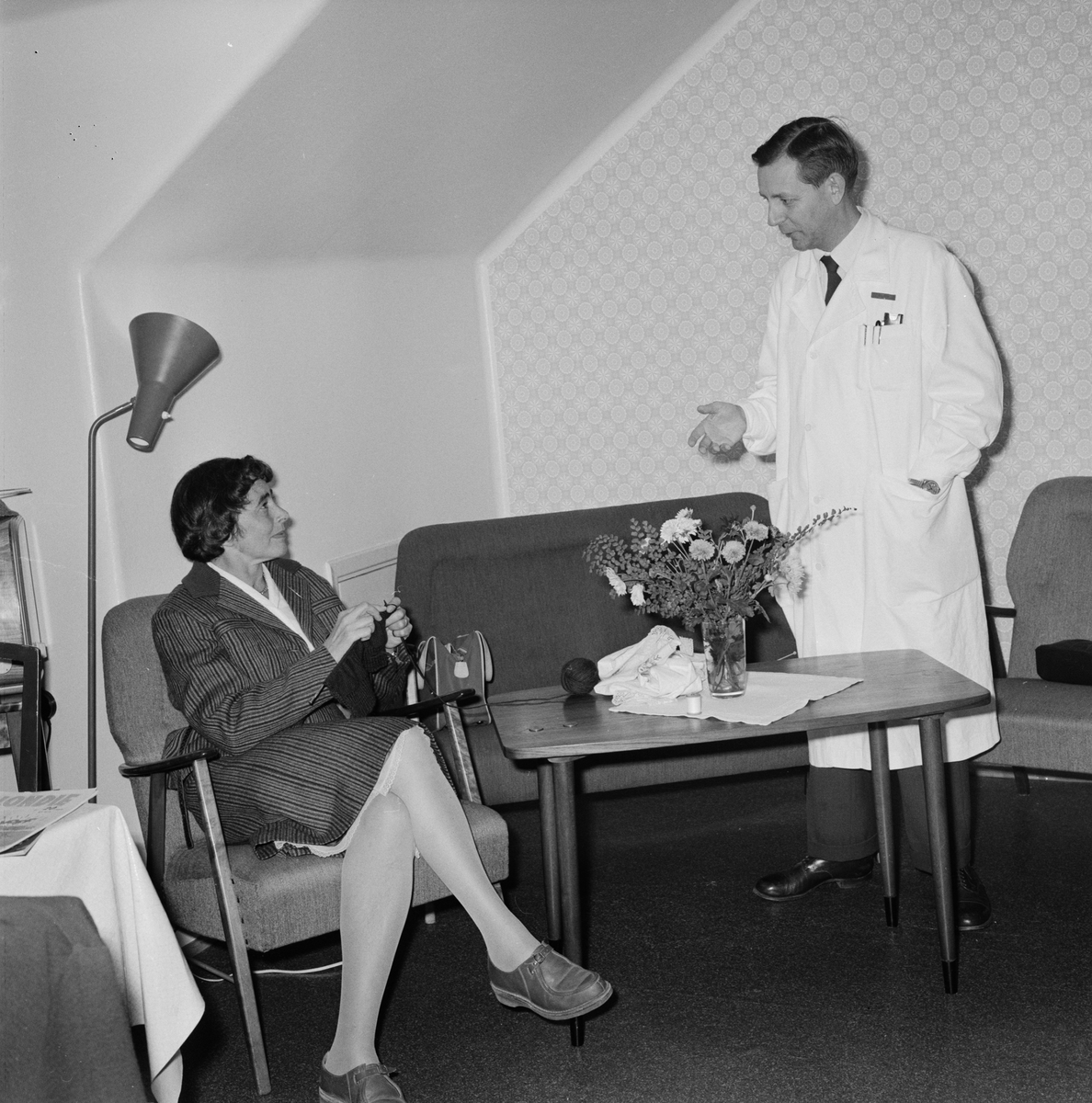 Akademiska sjukhuset, docent Stig Sjölin, Uppsala, oktober 1959