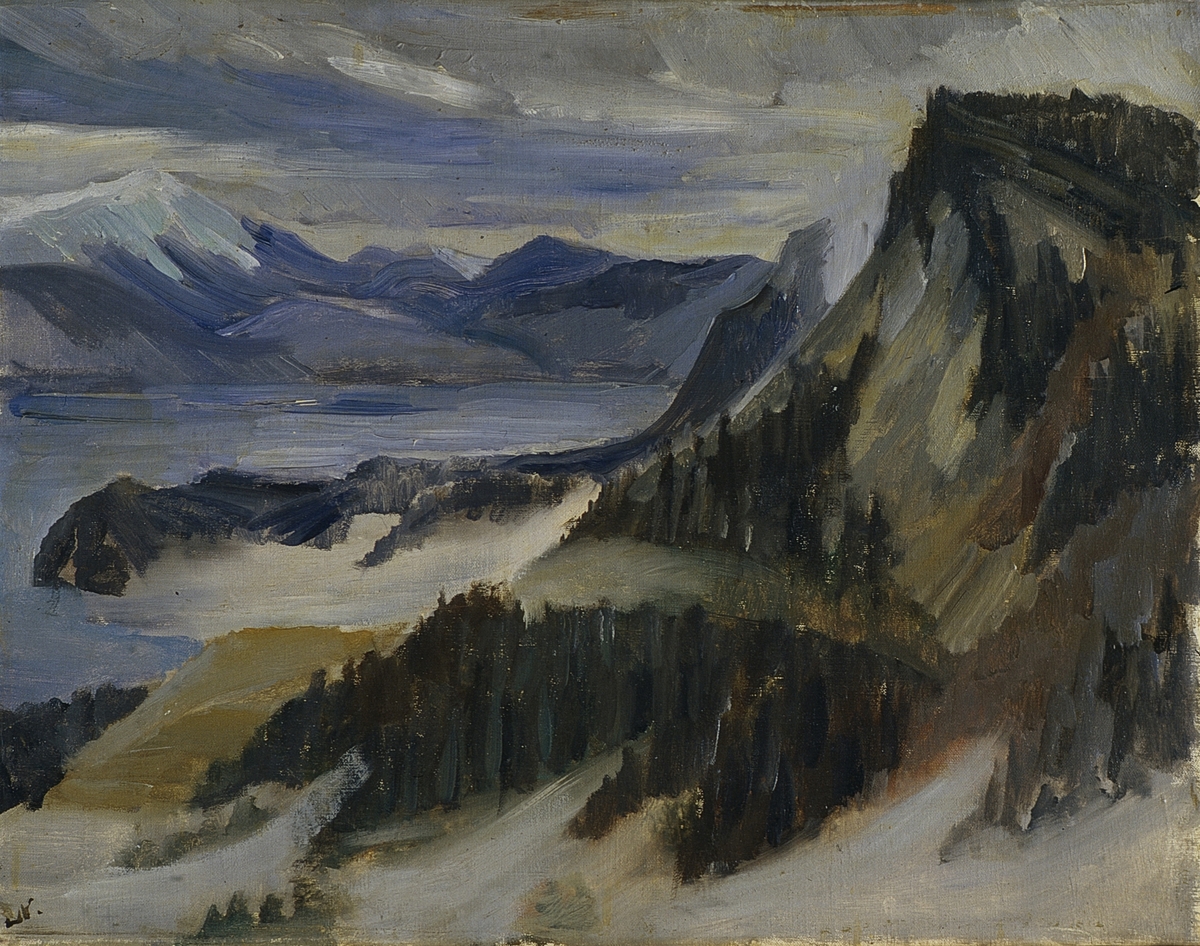 Landskap fra Telemark [Maleri]