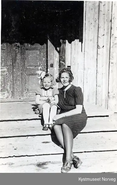 Edith Haugland Lauglo med datteren Randi