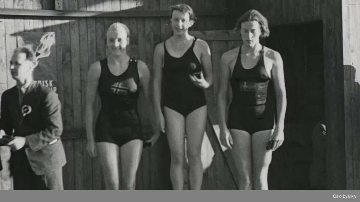 Nordisk svømmelandskamp i Oslo 17. og 18. august 1935.