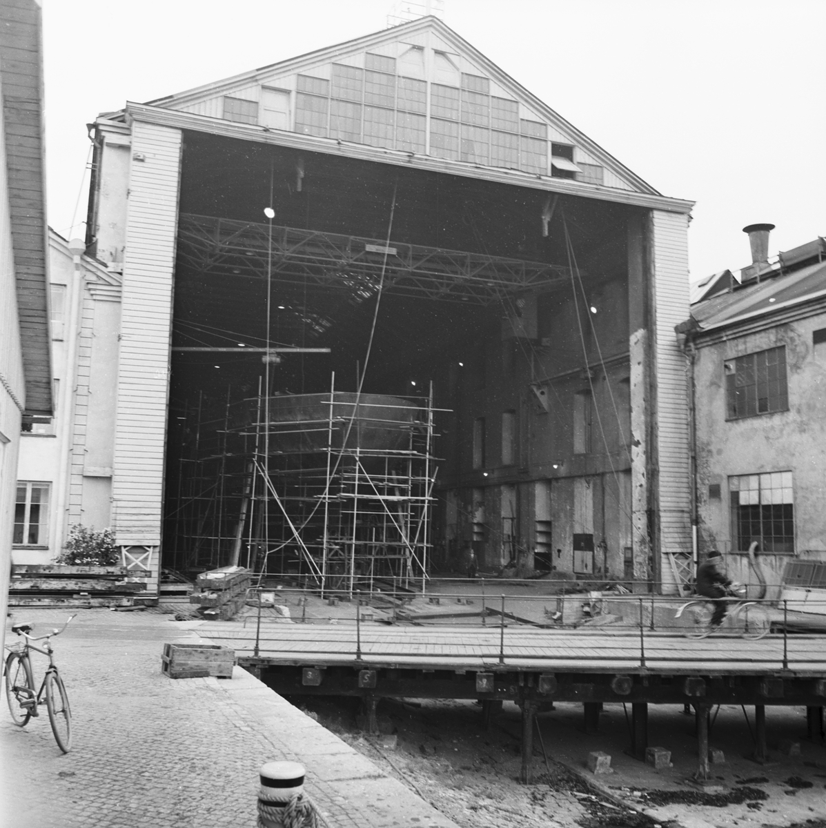 Tankbåten (nr 295) under byggnad