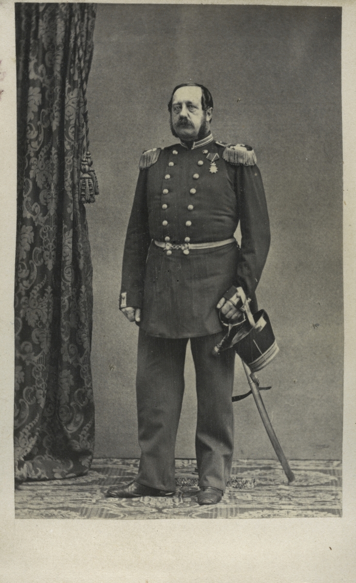 Porträtt av Claes Gustaf Rålamb, överstelöjtnant vid Upplands regemente I 8. Uppgifterna något osäkra.