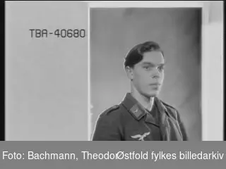 Portrett av tysk soldat i uniform, Kruyzek eller Frantz Korrezuk (protokoll).