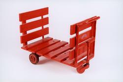 Postmuseet, gjenstander, vogn, postvogn, tre hjuls skyvetral