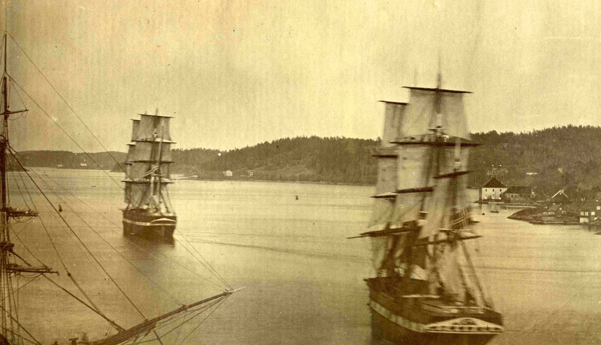 Arendal - Tromøysundet - Midt på 1800-tallet 