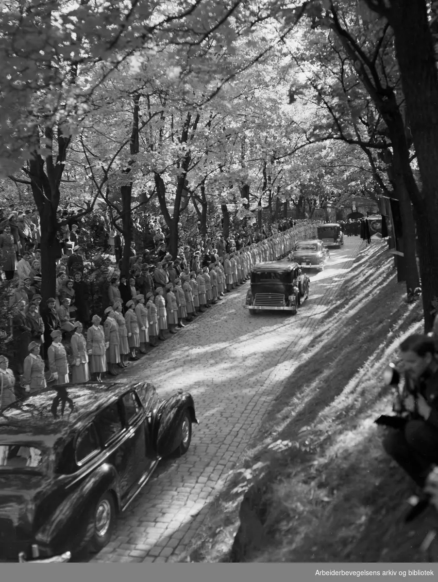 Kong Haakon VIIs gravferd,.oktober 1957