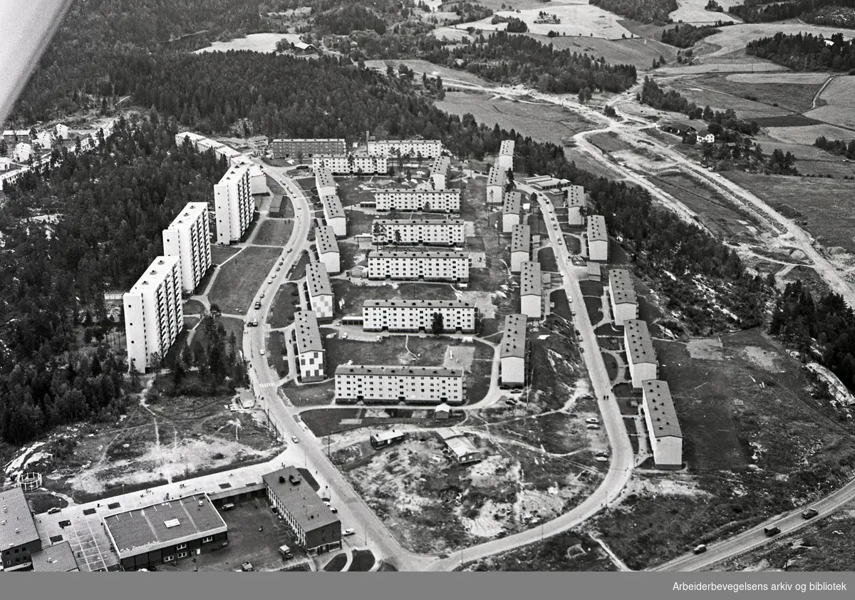 Flyfoto over Bøler,.september 1961