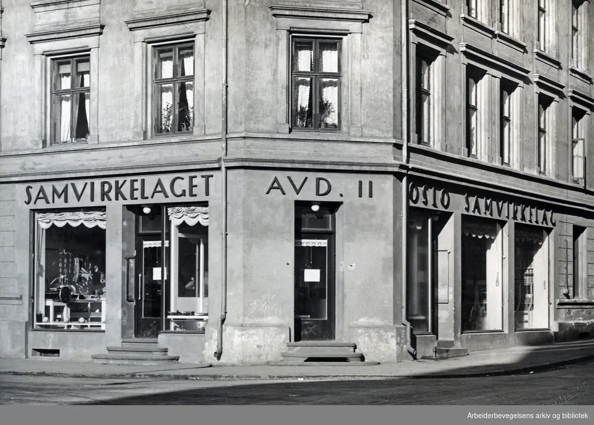Oslo samvirkelag, avdeling 11 i Sverdrupsgt. 6,.1950-tallet