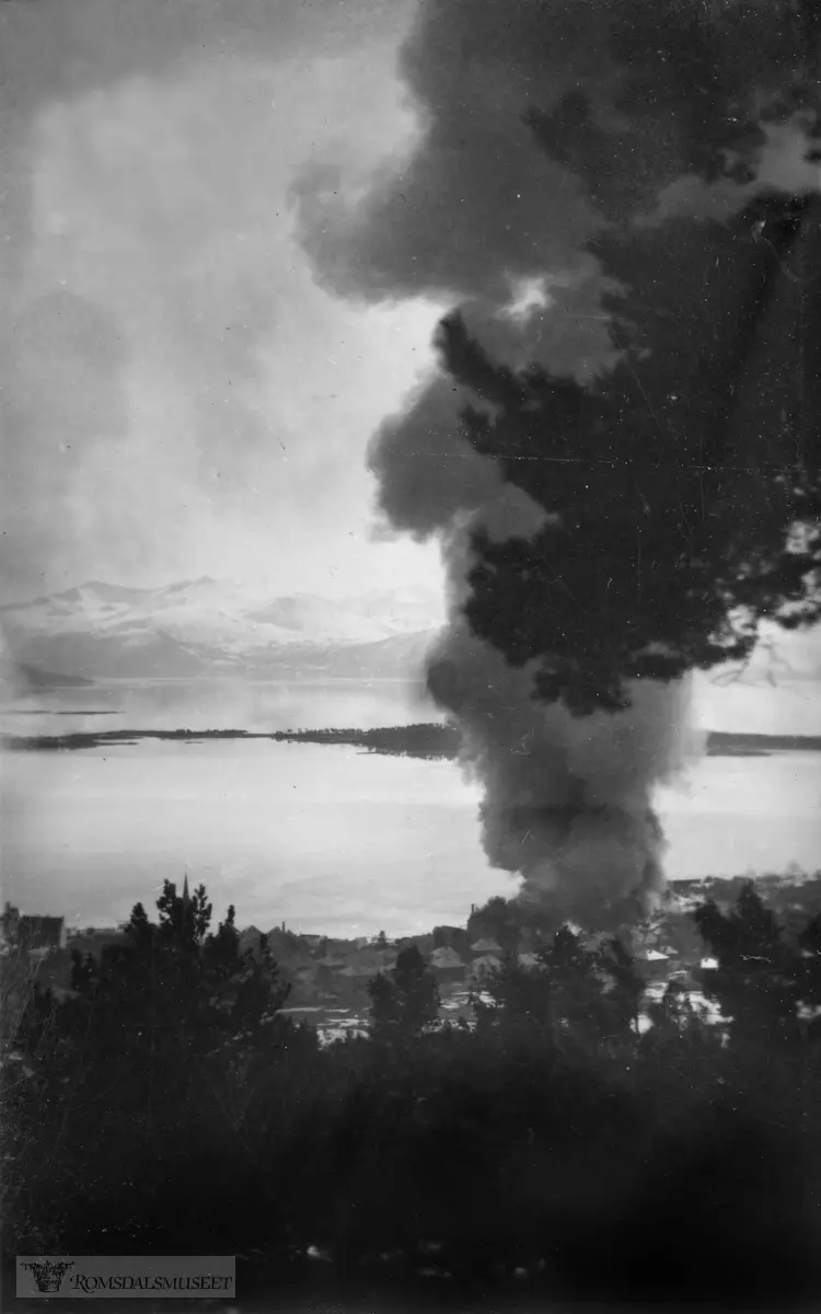 Molde i ruiner, Molde bombes. april 1940