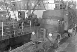 Dette fotoet er frå Nordfjordeid der det var tysk leir under