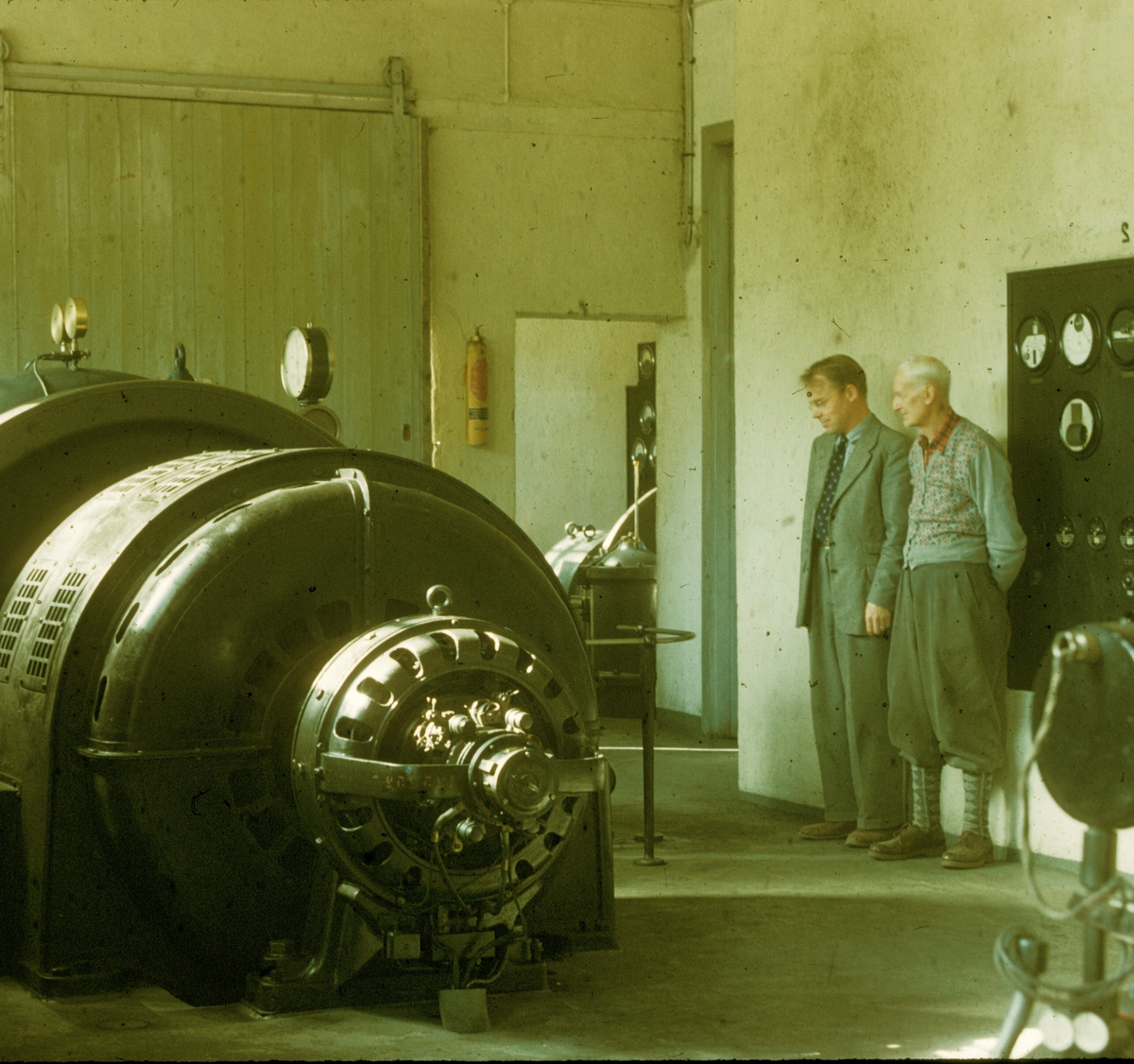 Oslo Lysverker.Prøving generator 1 og 2, Djupedal kraftstasjon (Hol II). 1956