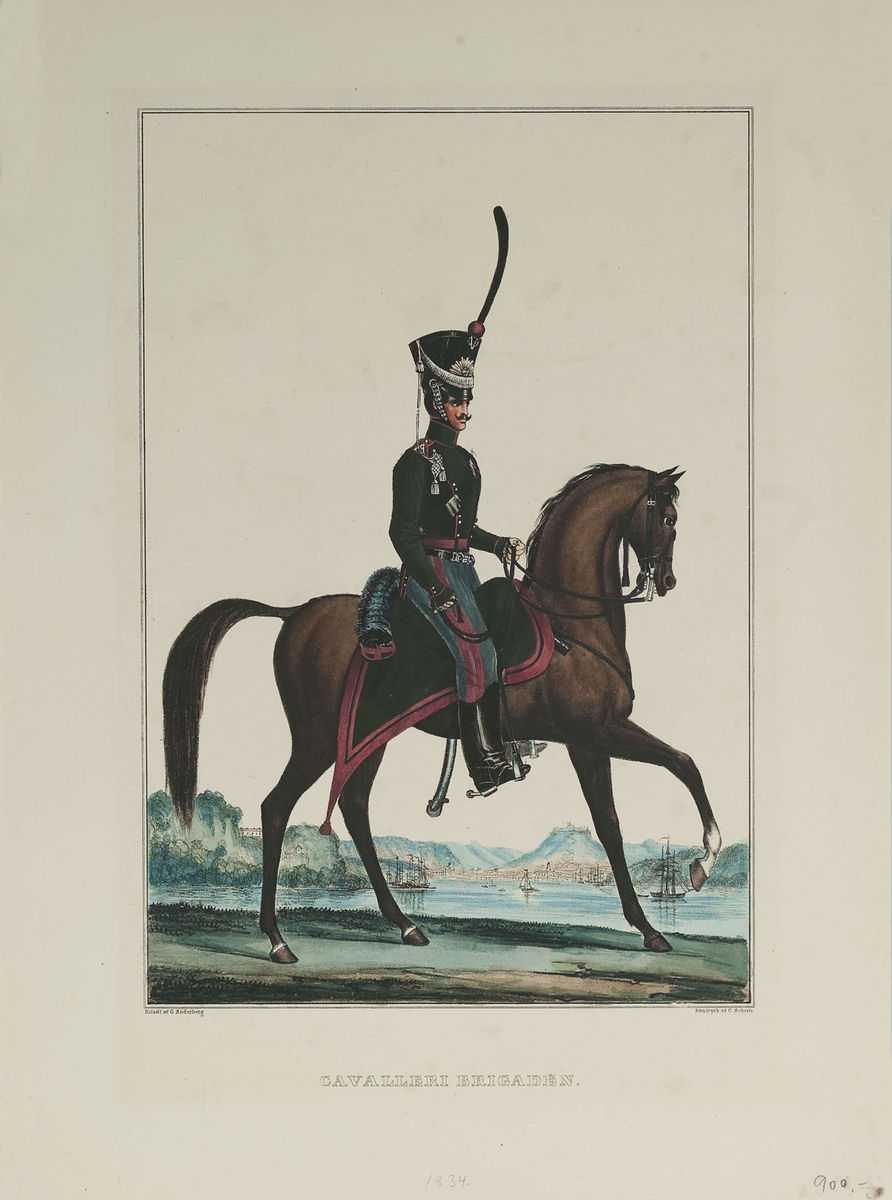 Cavalleri Brigaden. Stentrykk 1834.