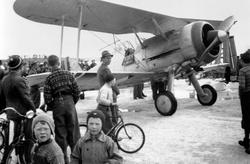 Fly nødlandet under krigen på mjøsisen, 9. april 1940, mye f