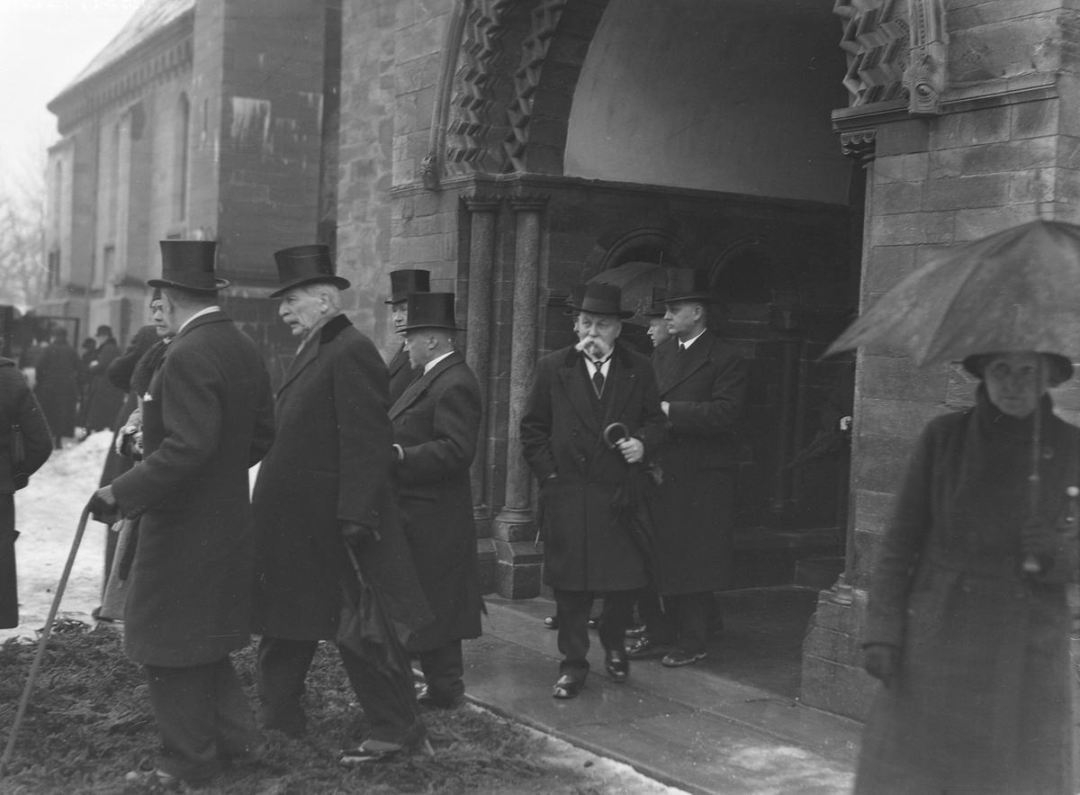 Begravelsen til Halfdan Bryn i Nidarosdomen