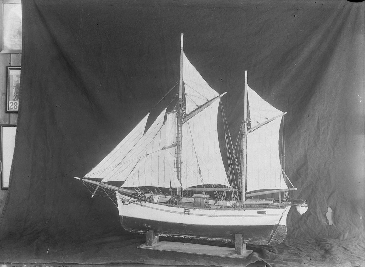 Båtmodell fra Trondhjems Sjøfartsmuseum