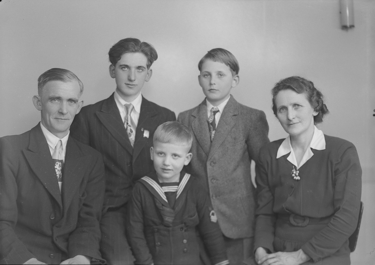 Anton Sandnes med familie