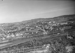 Utsikt fra Sverresli over Øya, Elgeseter og høyskolen