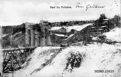 "Parti fra Foldalen". Bygging av en stor knuser