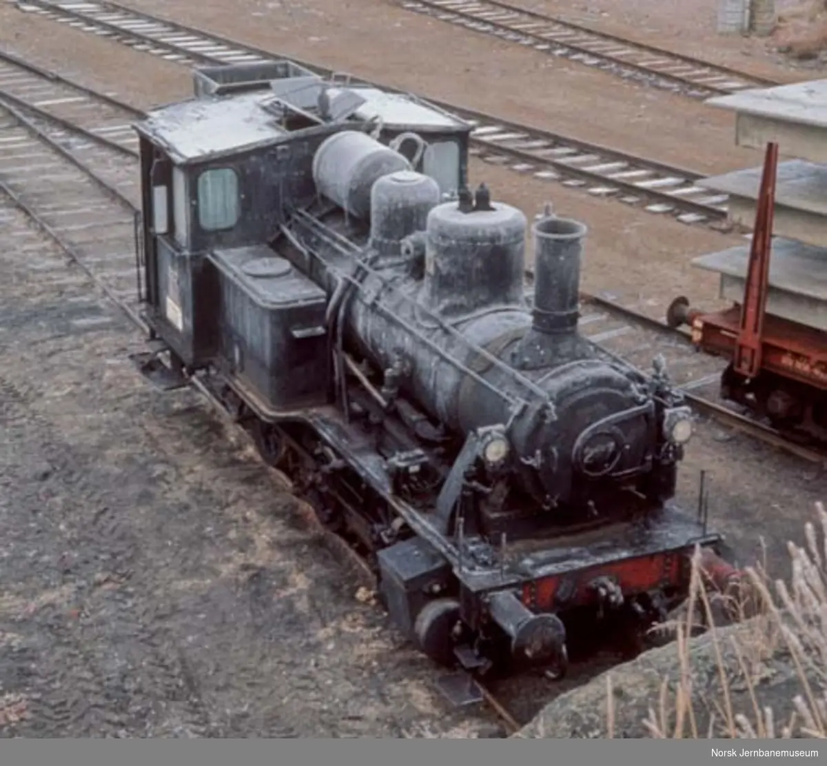 Damplokomotiv for skifting type 25a nr. 227.