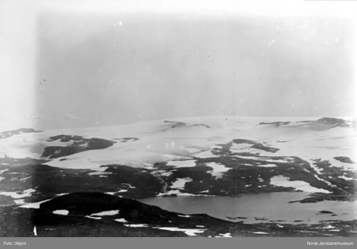 Bergensbanens anlegg; utsikt fra Finsenut