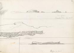 Treshnish Isles sett fra nord; Staffa; Staffa sett fra nord 