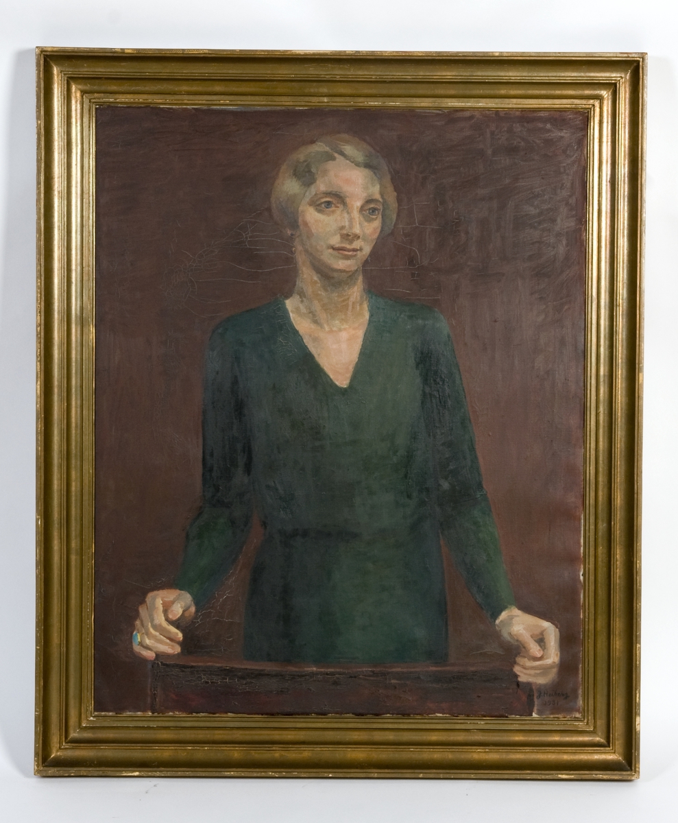 Portrett av Marjorie Munthe-Kaas. Journalist i Morgenbladet fra 1930.
