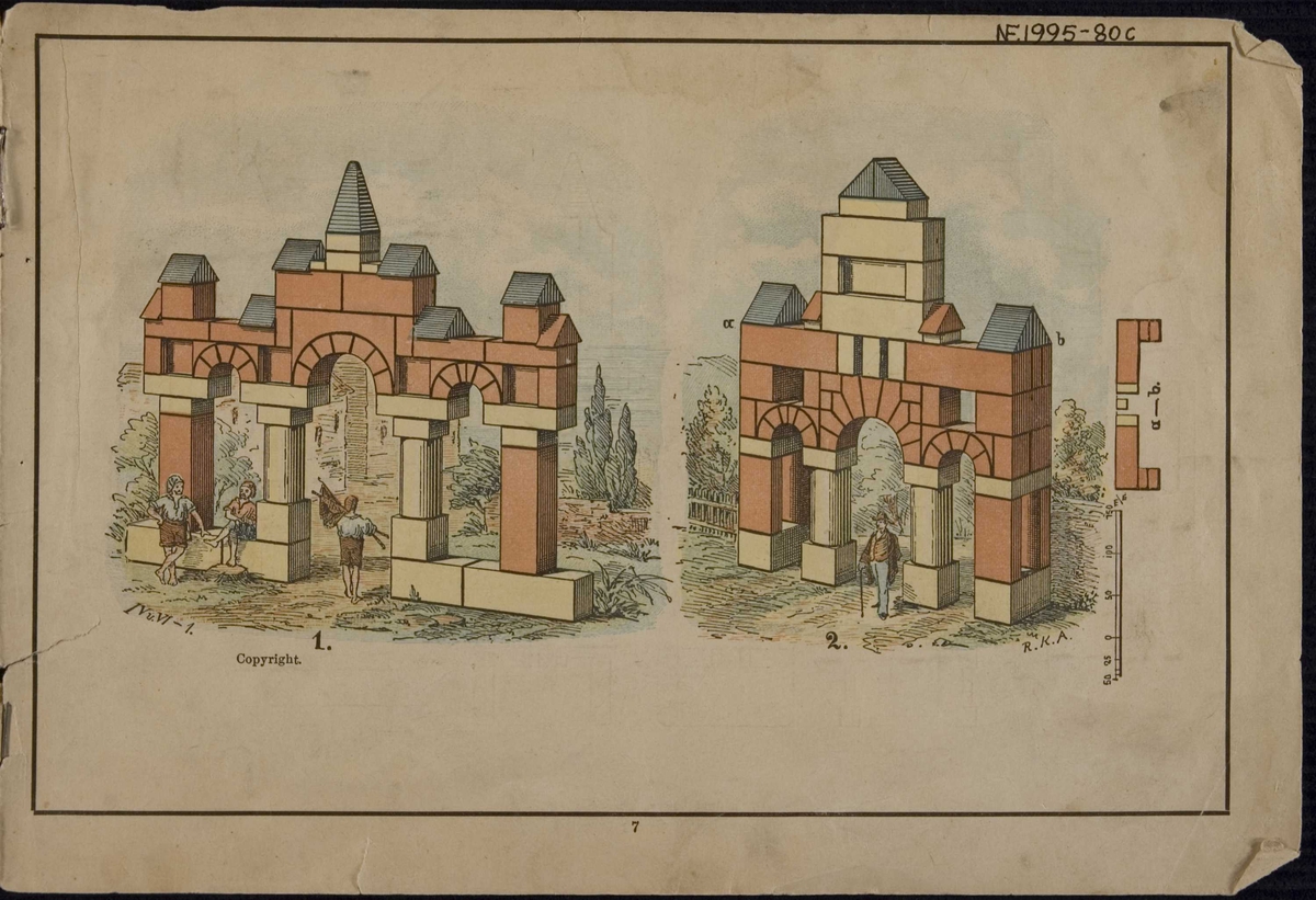 Byggekloss,  i orig. eskem. skyvelokk