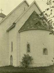 Koret, Hof kirke, Østre Toten. Fotografert 1923.