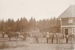 Låvebygningen på Bastøy skolehjem, Bastøya, ca. 1903. Eleven