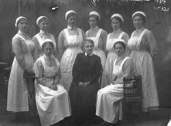 Gruppe, sykepleieelever.