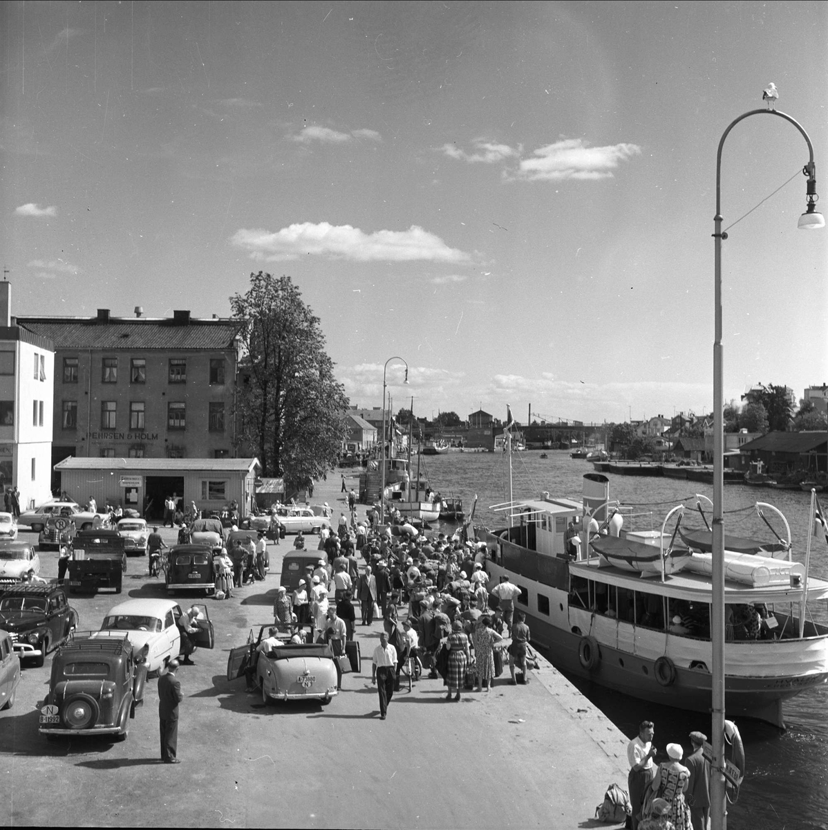Hvalerbåten ved kai i Fredrikstad, 08.07.1958.