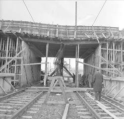 Bøler, Oslo, mars 1963. Bøler brua.