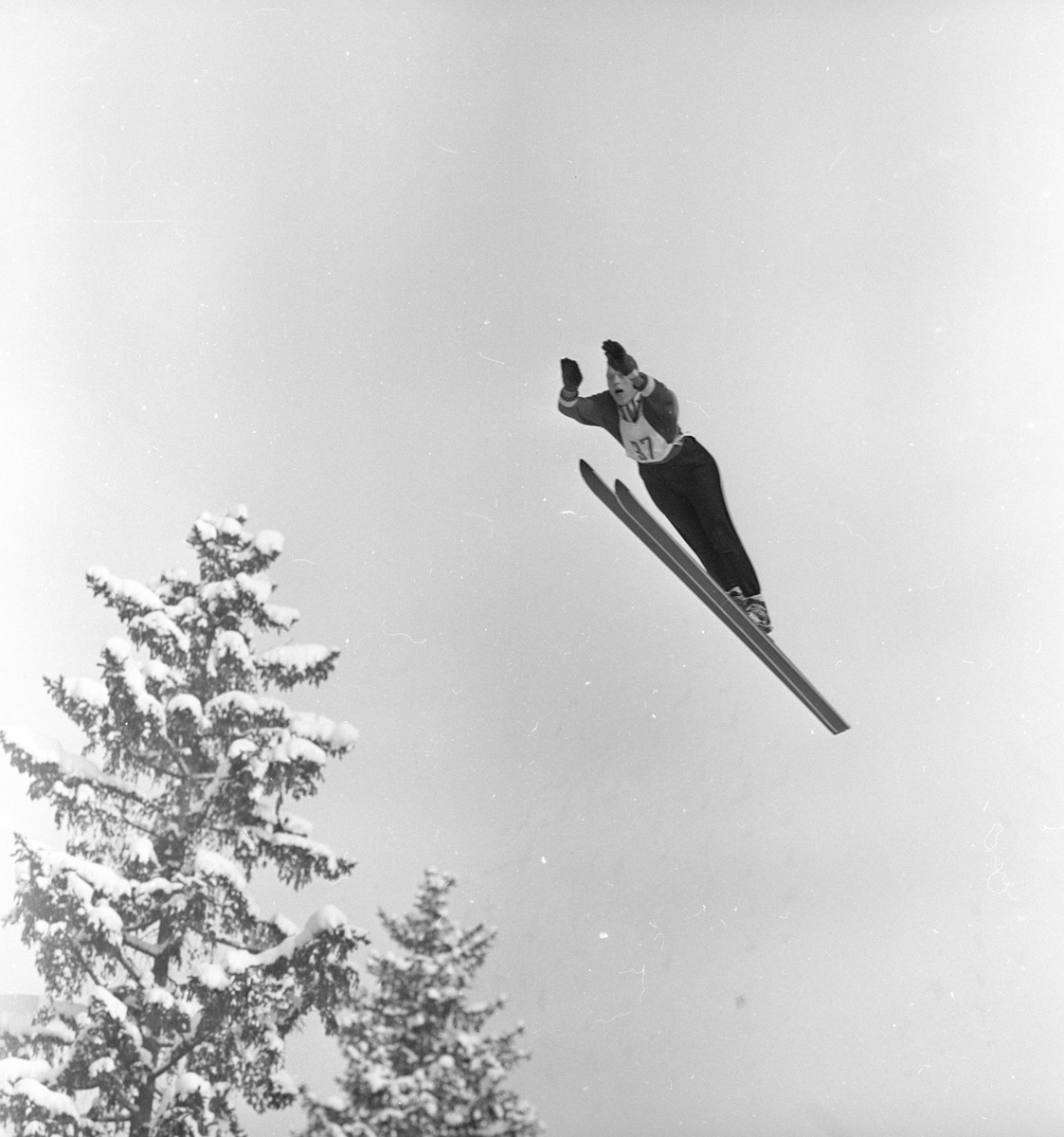 Modum, Vikersund, 1962, hopprenn i Vikersundbakken. - Norsk Folkemuseum ...