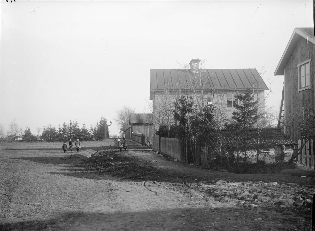 Seminariegatan från Humlegatan, Luthagen, Uppsala 1908