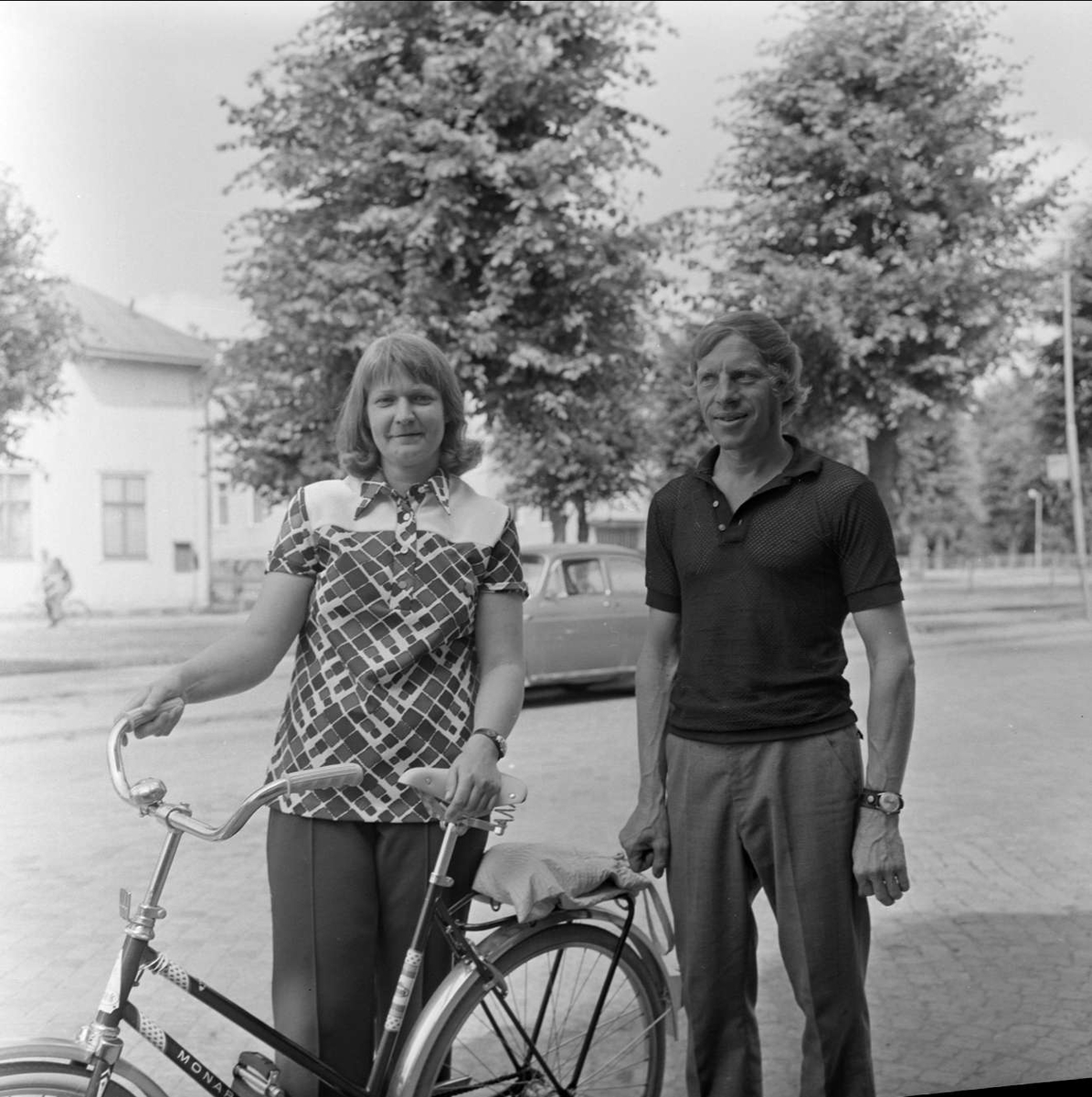 Cykelvinst i Månkarbo, Tierps socken, Uppland juli 1973