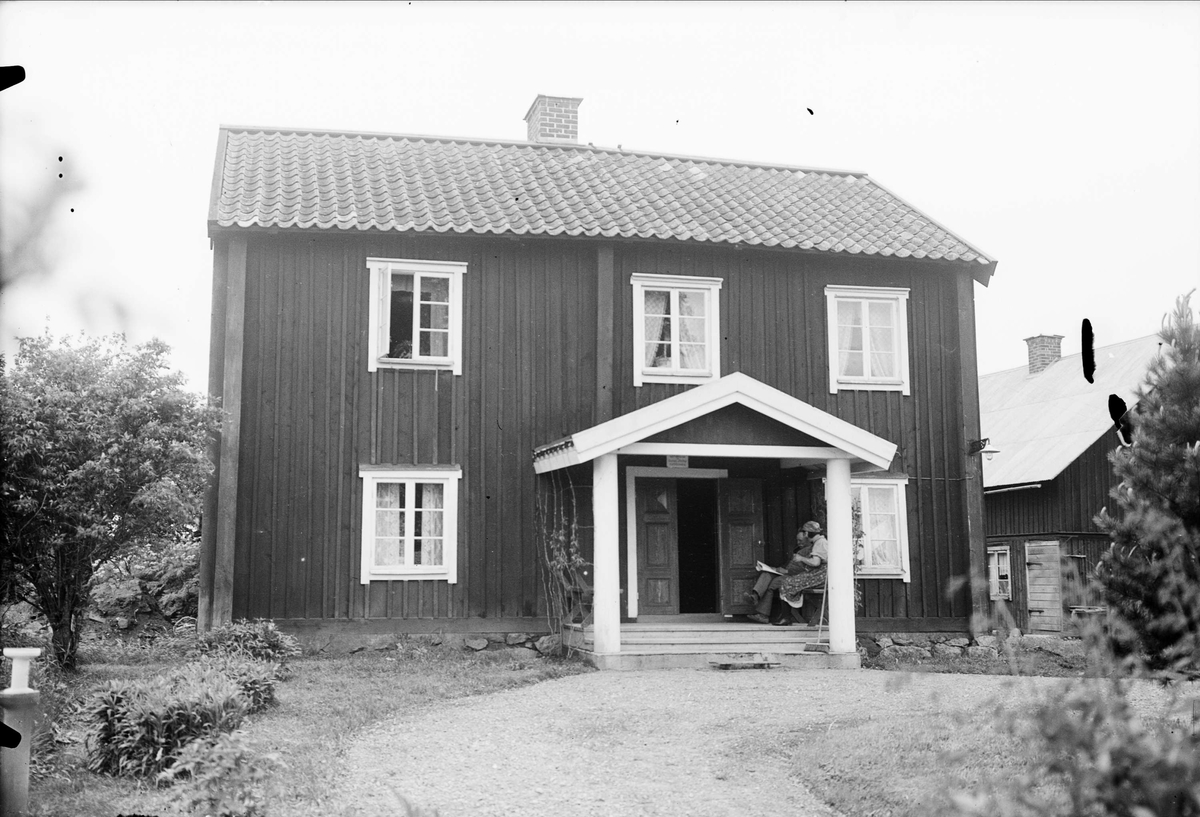 Bostadshus på Kumlans Lanthushållsskola, Tensta socken, Uppland 1937